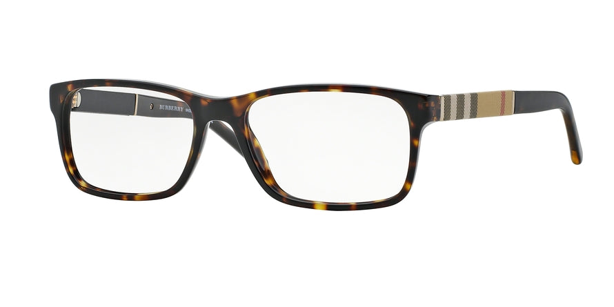 Burberry BE2162 Rectangle Eyeglasses  3002-DARK HAVANA 53-17-140 - Color Map havana