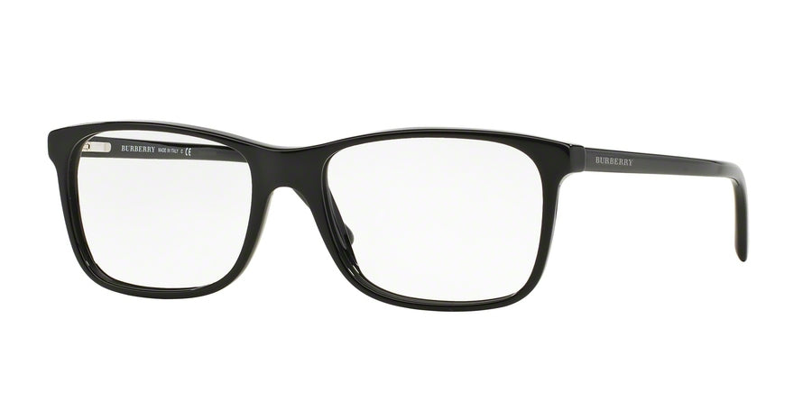 Burberry BE2178 Square Eyeglasses  3001-BLACK 55-17-140 - Color Map black
