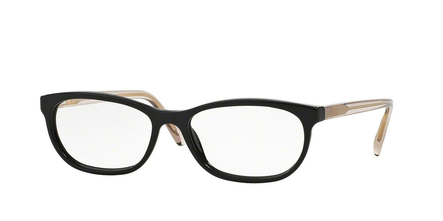 Burberry BE2180 Rectangle Eyeglasses  3507-BLACK 54-16-140 - Color Map black