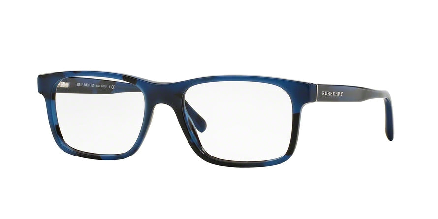 Burberry BE2198 Rectangle Eyeglasses  3546-SPOTTED BLUE 53-17-145 - Color Map blue