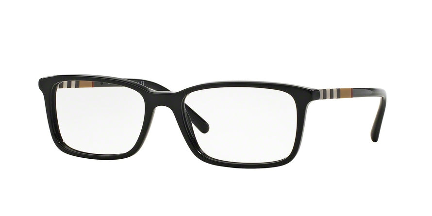 Burberry BE2199 Rectangle Eyeglasses  3001-BLACK 55-17-145 - Color Map black