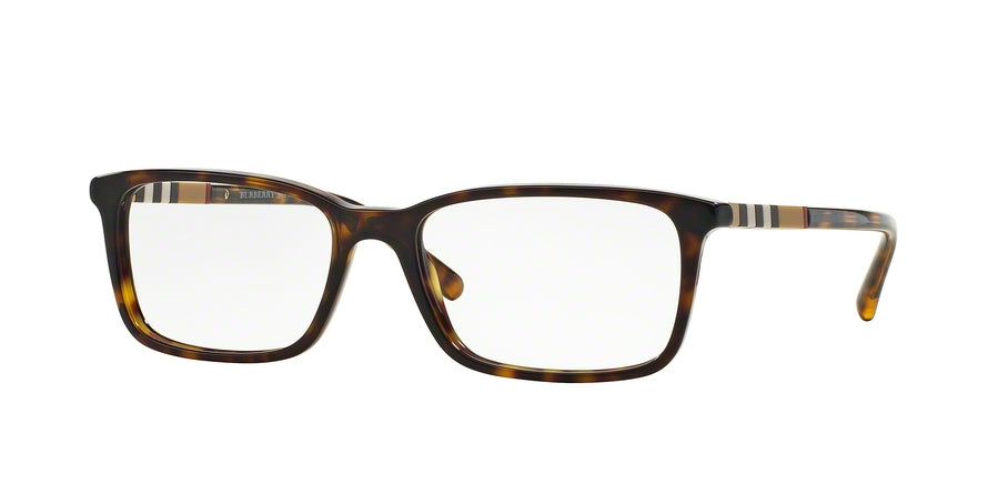 Burberry BE2199 Rectangle Eyeglasses  3002-DARK HAVANA 53-17-145 - Color Map havana