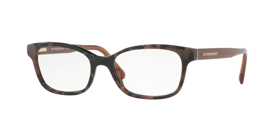 Burberry BE2201F Rectangle Eyeglasses  3648-SPOTTED BROWN 54-17-140 - Color Map brown