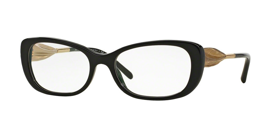 Burberry BE2203 Oval Eyeglasses  3001-BLACK 54-17-135 - Color Map black