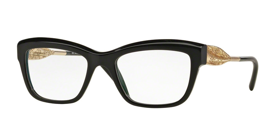 Burberry BE2211 Cat Eye Eyeglasses  3001-BLACK 53-19-140 - Color Map black
