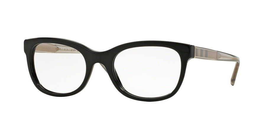 Burberry BE2213 Square Eyeglasses  3001-BLACK 53-20-140 - Color Map black