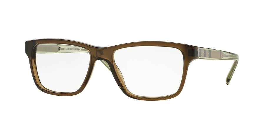 Burberry BE2214 Square Eyeglasses  3010-OLIVE GREEN 55-17-140 - Color Map green