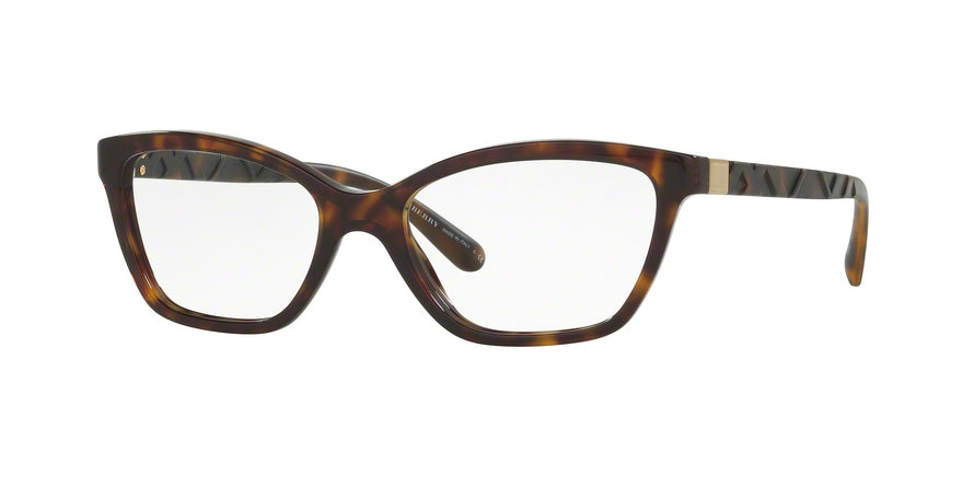 Burberry BE2221 Cat Eye Eyeglasses  3002-DARK HAVANA 53-17-140 - Color Map havana