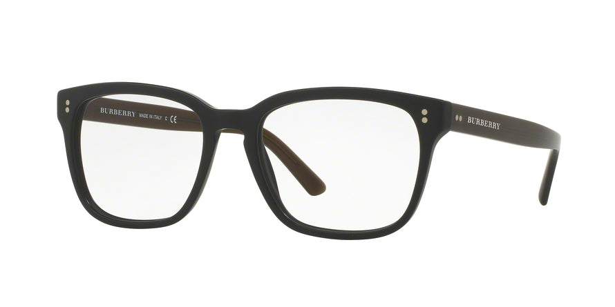 Burberry BE2225 Square Eyeglasses  3590-MATTE BLACK 53-18-145 - Color Map black