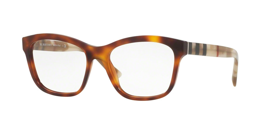 Burberry BE2227 Square Eyeglasses  3601-LIGHT HAVANA 54-17-140 - Color Map havana