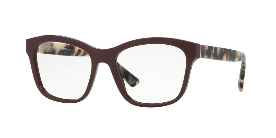 Burberry BE2227 Square Eyeglasses  3602-BORDEAUX 54-17-140 - Color Map bordeaux