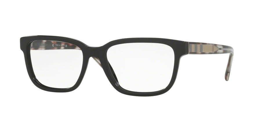 Burberry BE2230F Square Eyeglasses  3001-BLACK 55-17-145 - Color Map black