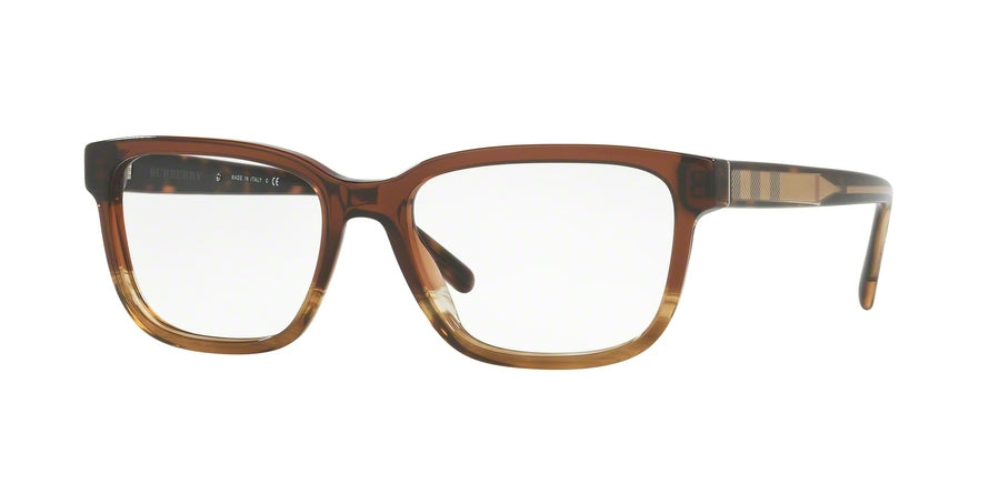 Burberry BE2230 Square Eyeglasses  3598-BROWN GRADIENT STRIPED 55-17-145 - Color Map brown