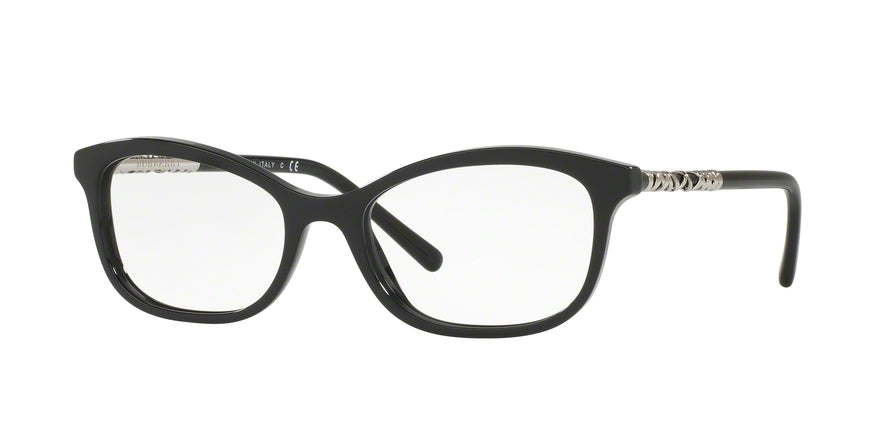 Burberry BE2231F Butterfly Eyeglasses  3001-BLACK 54-18-140 - Color Map black
