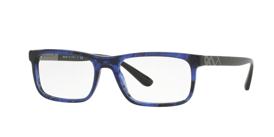 Burberry BE2240 Rectangle Eyeglasses  3626-BLUE HAVANA 53-18-140 - Color Map blue