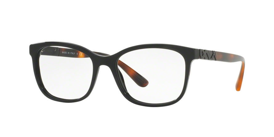 Burberry BE2242F Square Eyeglasses  3001-BLACK 53-17-140 - Color Map black