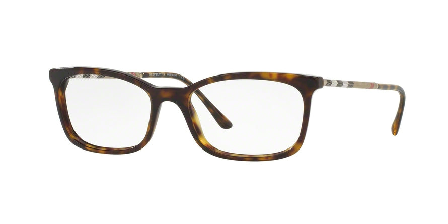 Burberry BE2243QF Rectangle Eyeglasses  3002-DARK HAVANA 53-17-140 - Color Map havana