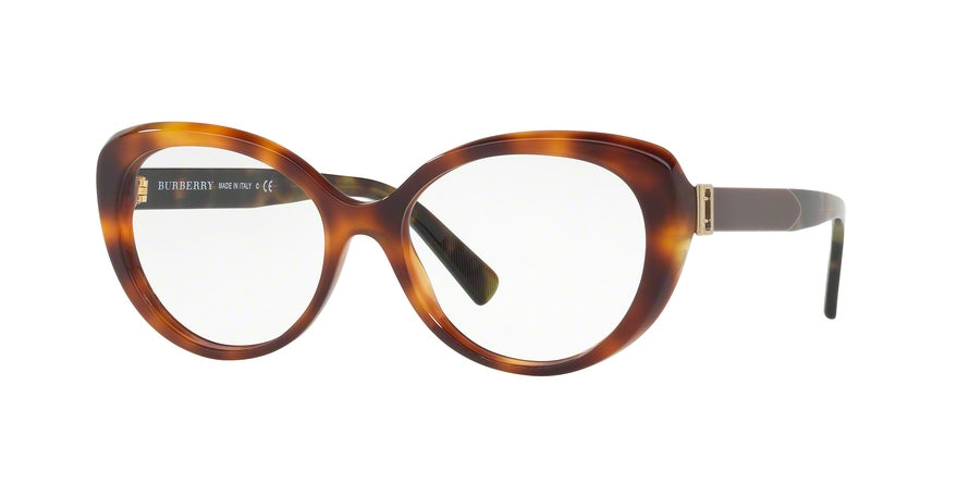 Burberry BE2251 Round Eyeglasses  3634-LIGHT HAVANA 51-16-140 - Color Map havana