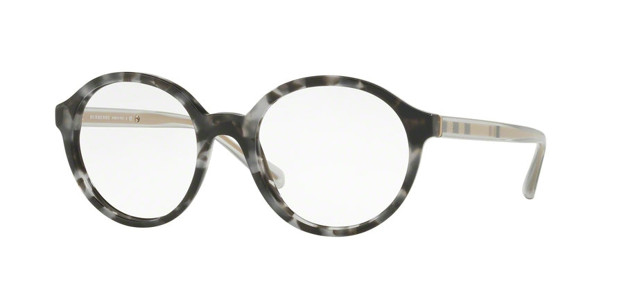 Burberry BE2254 Round Eyeglasses  3533-GREY HAVANA 51-19-140 - Color Map grey