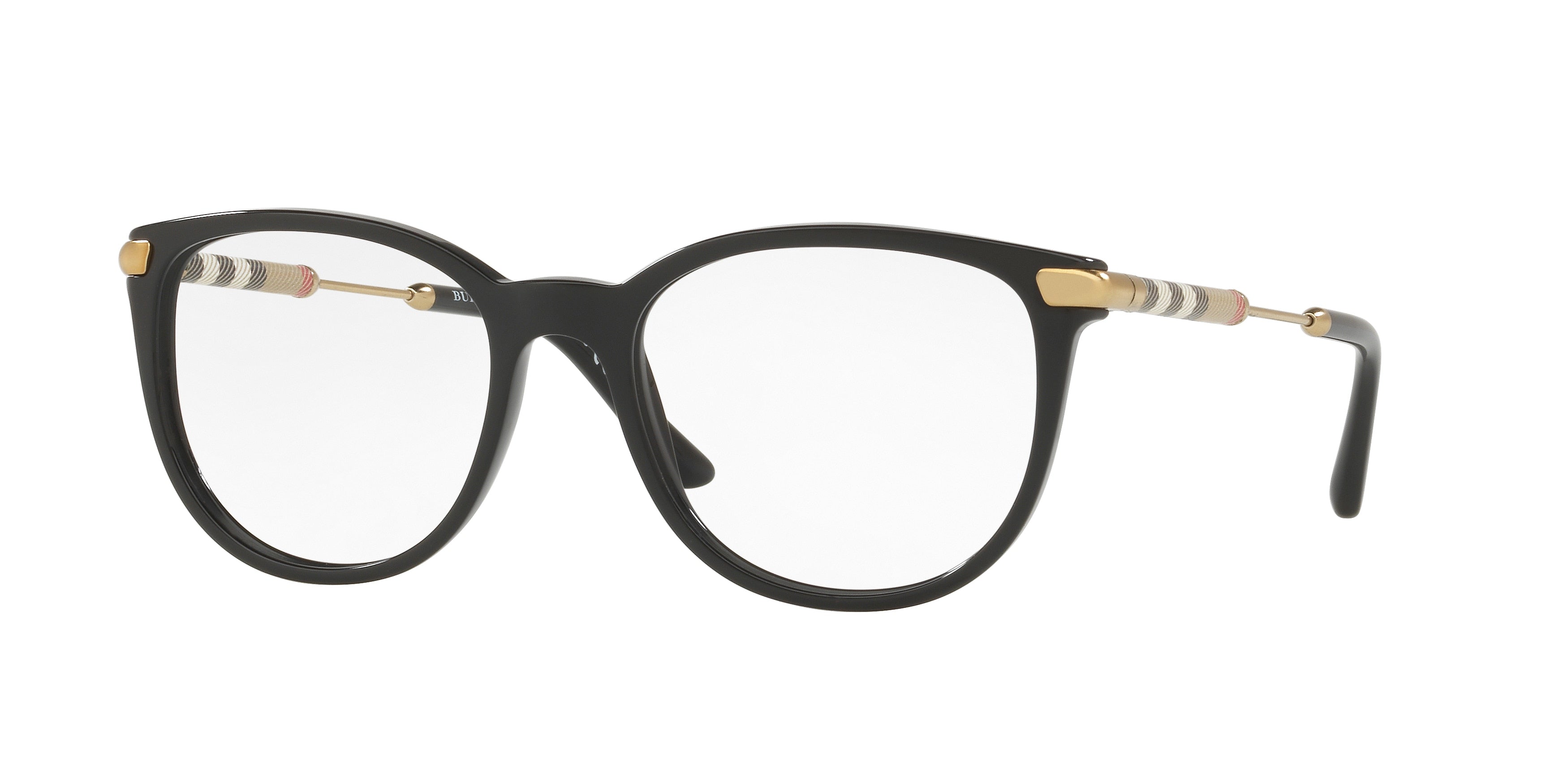 Burberry BE2255Q Square Eyeglasses  3001-Black 51-140-18 - Color Map Black