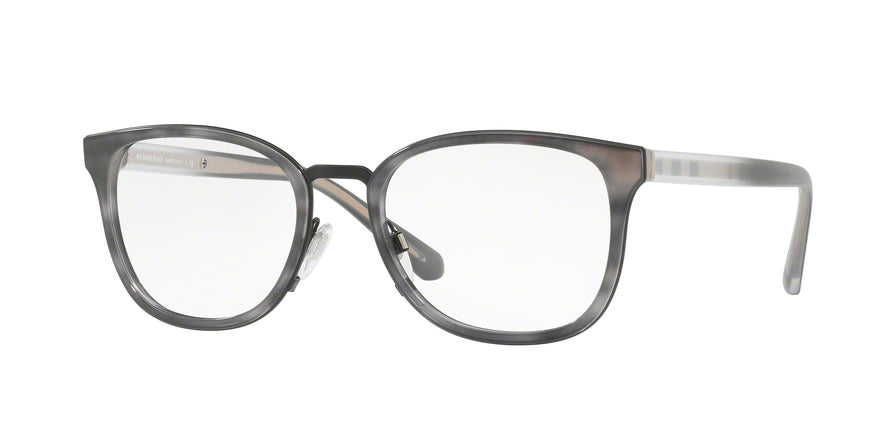 Burberry BE2256 Square Eyeglasses  3658-STRIPED GREY 53-19-145 - Color Map grey