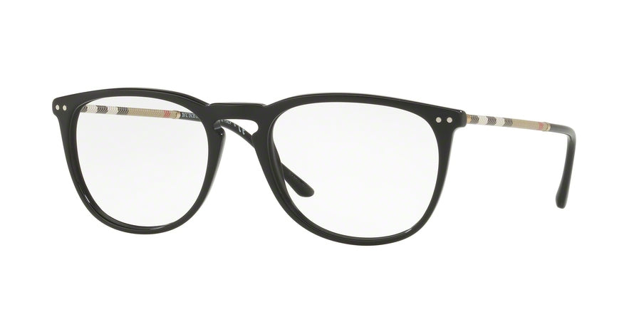 Burberry BE2258QF Square Eyeglasses  3001-BLACK 55-19-145 - Color Map black