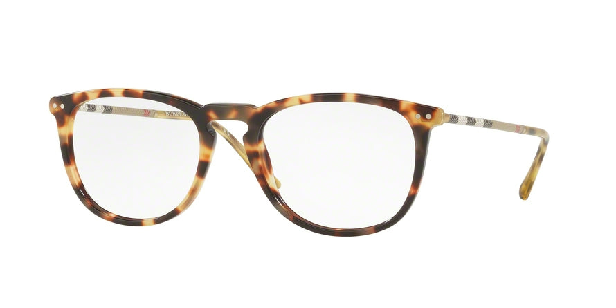 Burberry BE2258QF Square Eyeglasses  3278-LIGHT HAVANA 55-19-145 - Color Map havana