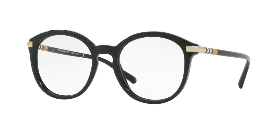 Burberry BE2264F Phantos Eyeglasses  3001-BLACK 52-19-140 - Color Map black