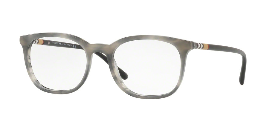 Burberry BE2266F Square Eyeglasses  3658-STRIPED GREY 56-19-145 - Color Map grey