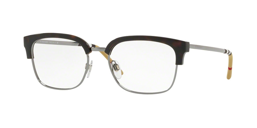 Burberry BE2273 Square Eyeglasses  3002-DARK HAVANA/GUNMETAL 54-18-145 - Color Map havana