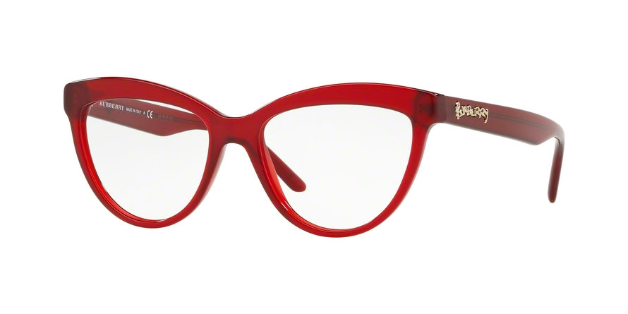 Burberry BE2276F Cat Eye Eyeglasses  3495-RED 53-16-140 - Color Map red