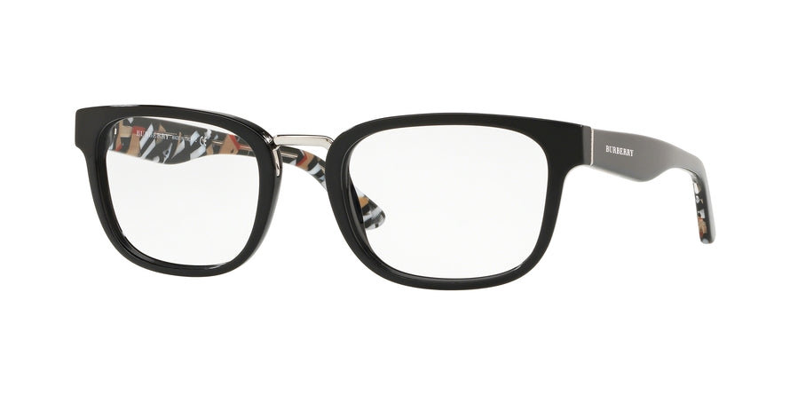 Burberry BE2279F Square Eyeglasses  3735-BLACK 53-21-145 - Color Map black