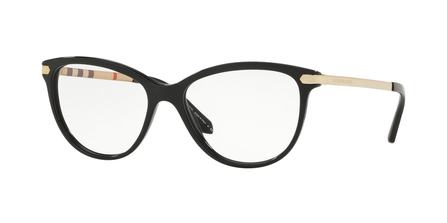 Burberry BE2280F Square Eyeglasses  3001-BLACK 54-16-140 - Color Map black