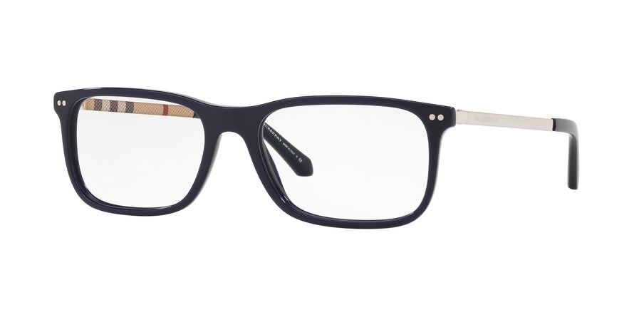 Burberry BE2282F Rectangle Eyeglasses  3399-BLUE 55-17-145 - Color Map blue