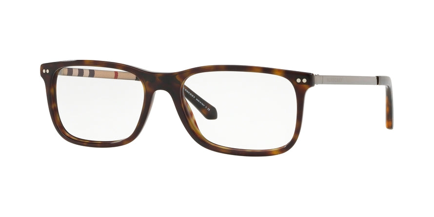 Burberry BE2282 Rectangle Eyeglasses  3002-DARK HAVANA 55-17-145 - Color Map havana