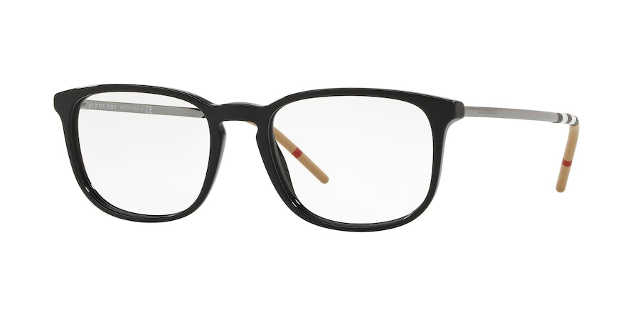 Burberry BE2283F Square Eyeglasses  3001-BLACK 54-19-145 - Color Map black