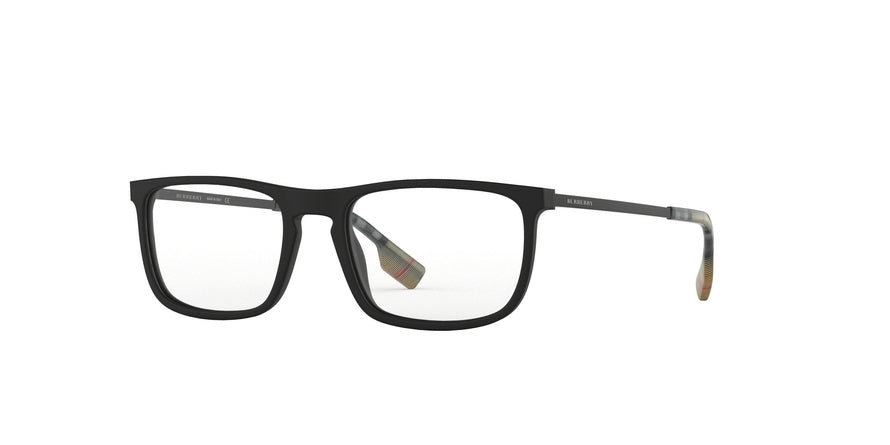 Burberry BE2288 Rectangle Eyeglasses  3464-MATTE BLACK 55-19-145 - Color Map black