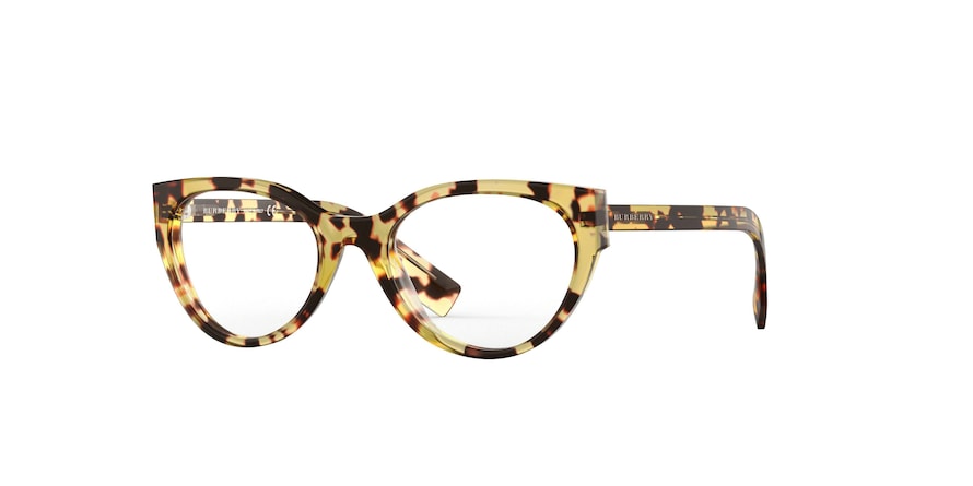Burberry BE2289F Square Eyeglasses  3278-LIGHT HAVANA 53-20-140 - Color Map havana