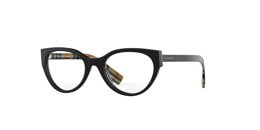 Burberry BE2289F Square Eyeglasses  3773-BLACK 53-20-140 - Color Map black