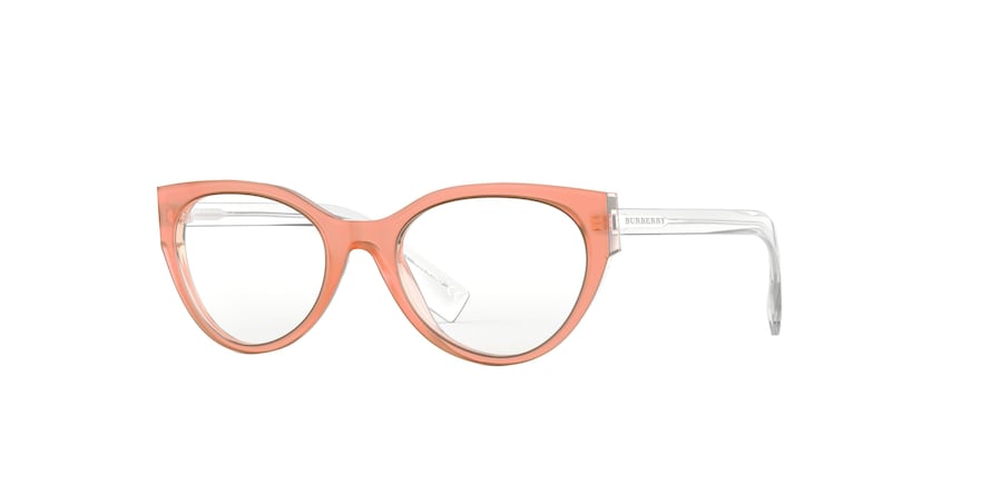 Burberry BE2289F Square Eyeglasses  3774-TOP OPAL PINK ON PINK 53-20-140 - Color Map pink