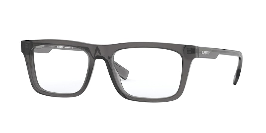 Burberry BE2298F Rectangle Eyeglasses  3801-TRANSPARENT GREY 54-17-145 - Color Map grey