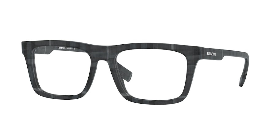 Burberry BE2298F Rectangle Eyeglasses  3804-CHARCOAL CHECK 54-17-145 - Color Map multi