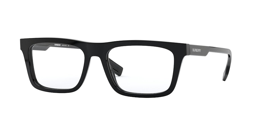 Burberry BE2298 Rectangle Eyeglasses  3001-BLACK 54-17-145 - Color Map black