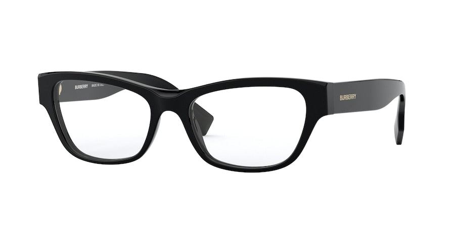 Burberry BE2302F Square Eyeglasses  3001-BLACK 53-17-140 - Color Map black