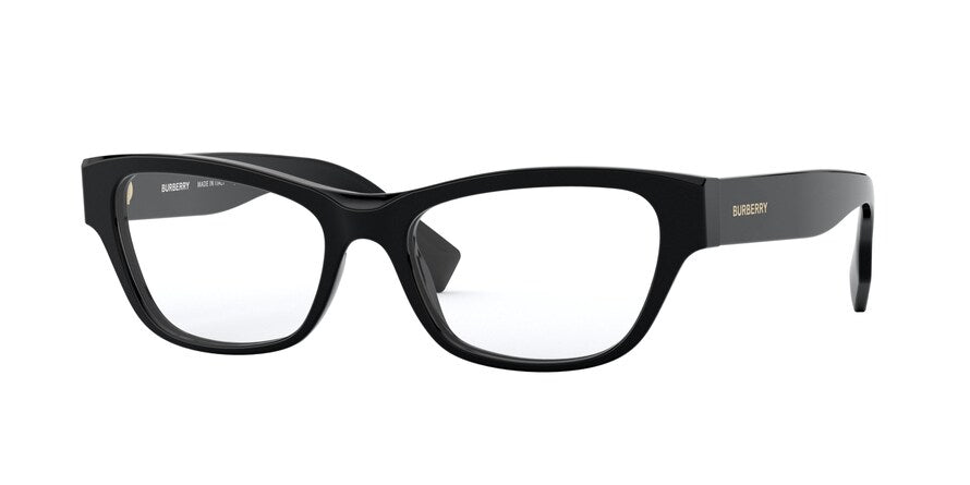 Burberry BE2302 Square Eyeglasses  3001-BLACK 53-17-140 - Color Map black