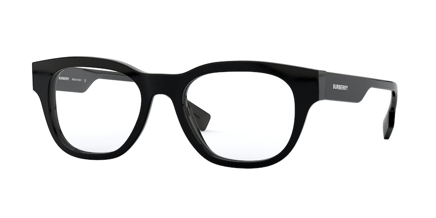 Burberry BE2306 Square Eyeglasses  3001-BLACK 52-19-145 - Color Map black