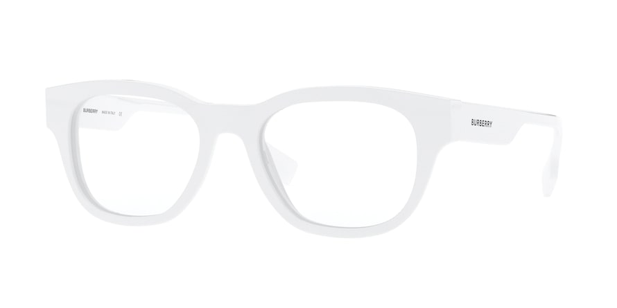 Burberry BE2306 Square Eyeglasses  3007-WHITE 52-19-145 - Color Map white