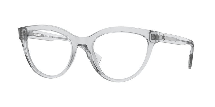 Burberry BE2311F Cat Eye Eyeglasses  3825-TRANSPARENT GREY 53-19-140 - Color Map grey