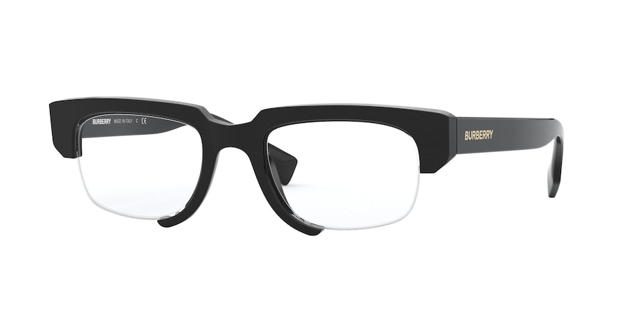 Burberry BE2314 Rectangle Eyeglasses  3001-BLACK 49-21-145 - Color Map black