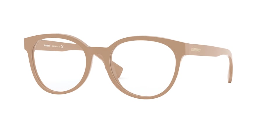 Burberry BE2315F Round Eyeglasses  3839-BEIGE 52-18-140 - Color Map light brown